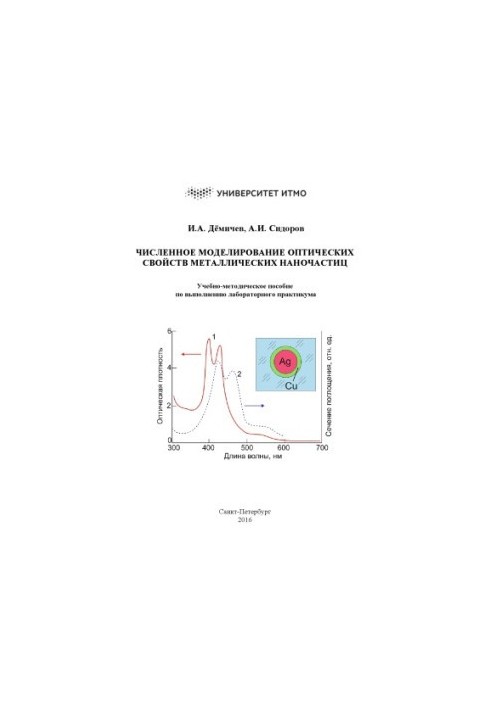 Numerical modeling of optical properties of metal nanoparticles. Training manual for the implementation of laboratory