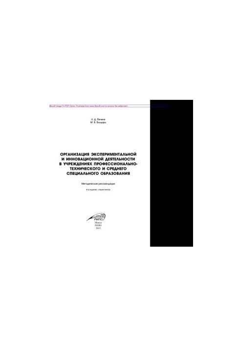 Организация экспериментальной и инновационной деятельности в учреждениях профессионально-технического и среднего специального