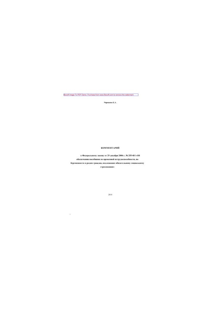 Комментарий к ФЗ от 29 декабря 2006 г. №255-ФЗ «Об обеспечении пособиями по временной нетрудоспособности, по беременности и р