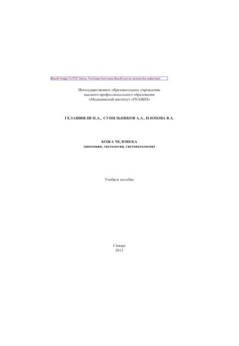 Human skin (anatomy, histology, histopathology). Tutorial