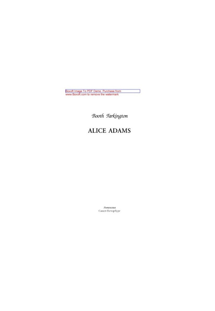 Alice Adams. Tutorial - book for reading in English