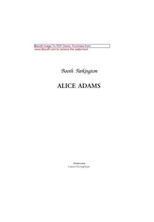 Alice Adams. Tutorial - book for reading in English