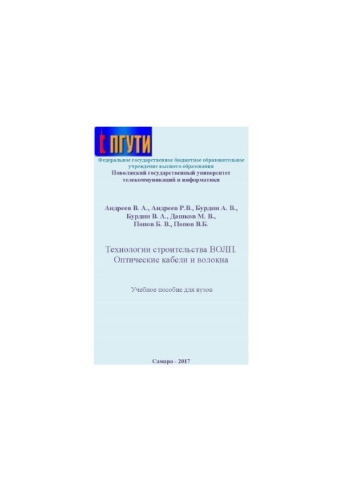 Технології будівництва ВОЛП. Оптичні кабелі та волокна