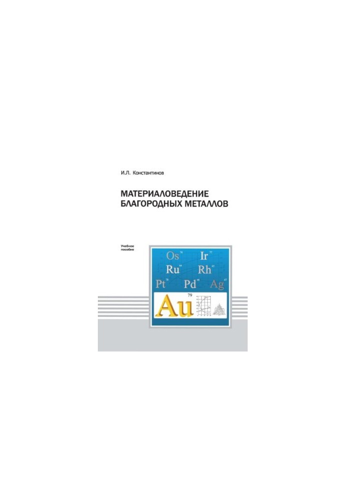 Konstantinov I. L. Material studies of noble metals