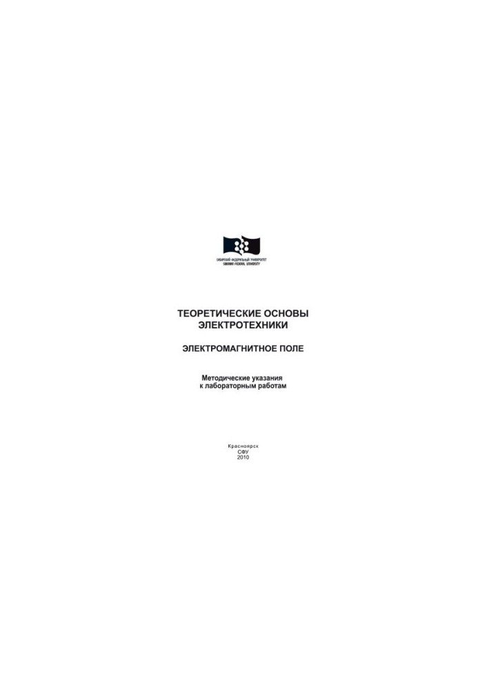 Theoretical foundations of electrical engineering. Electromagnetic field