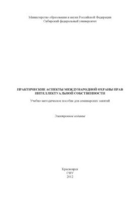 Practical aspects of the international protection of intellectual property rights