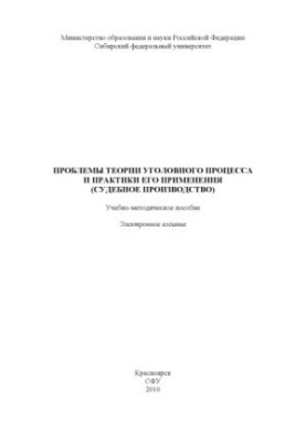 Problems of the theory of criminal process and practice of its application (judicial proceedings)