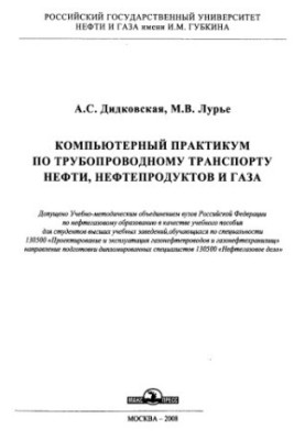 Computer Workshop on Pipeline Transport of Oil, Petroleum Products and Gas