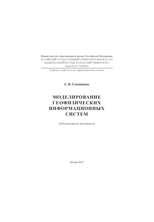 Skopintsev S. P. Modeling of geophysical information systems