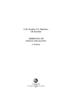 Tribology of steels and alloys