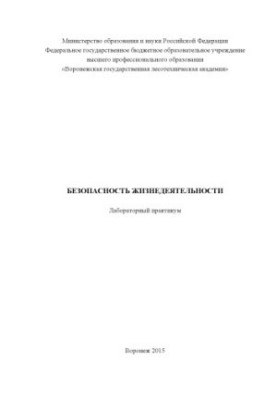 Безопасность жизнедеятельности (лабораторный практикум)