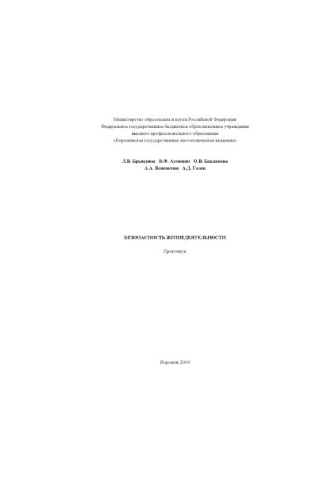 Безопасность жизнедеятельности (практикум)