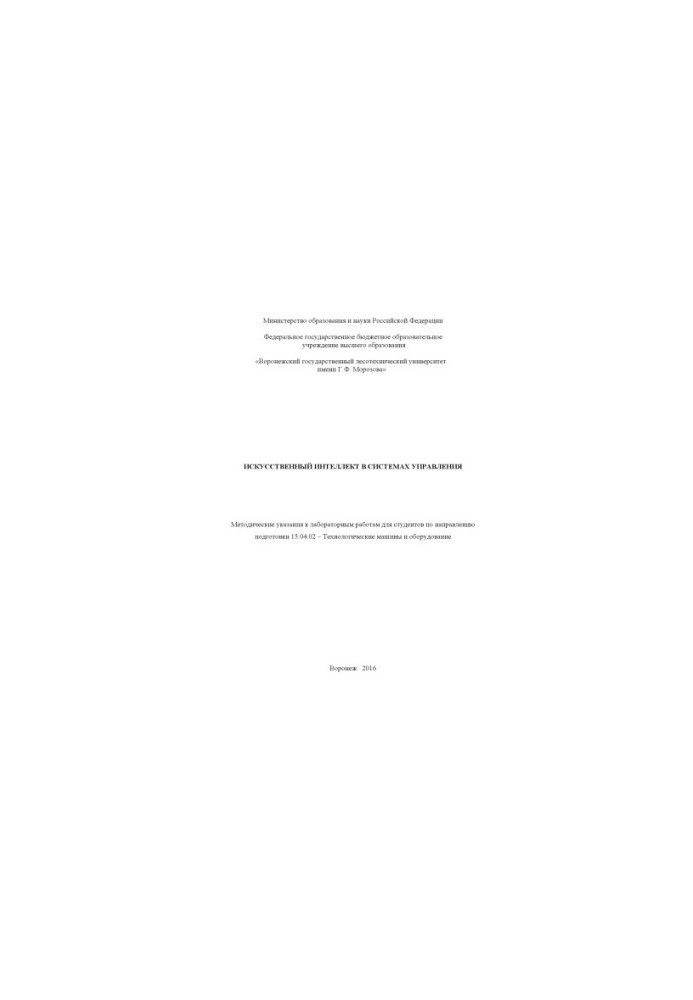Artificial Intelligence in Management Systems