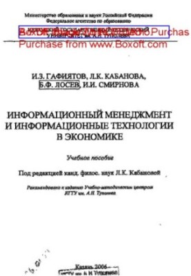 Information Management and Information Technology in Economics