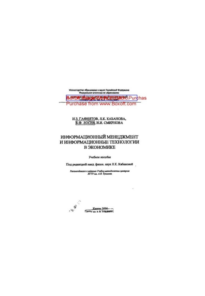 Information Management and Information Technology in Economics