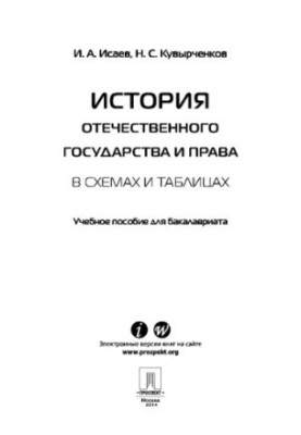История отечественного государства и права в схемах