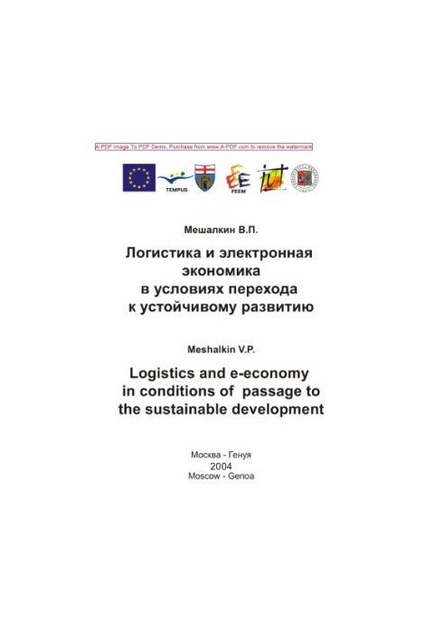 Meshalkin V.P. Logistics and electronic economy in the transition to sustainable development V.P. Meshalkin. M