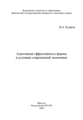 Adaptive efficiency of the company in the modern economy