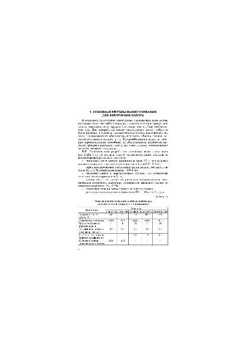 Technology of enrichment of gold-bearing ores. Part II. Chemical enrichment of gold-bearing raw materials