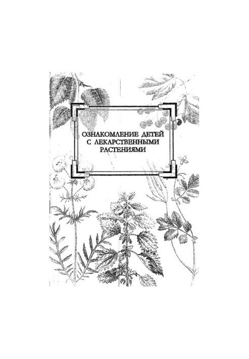 Familiarization of children with medicinal plants