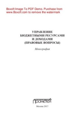 Budget and revenue management (legal affairs).