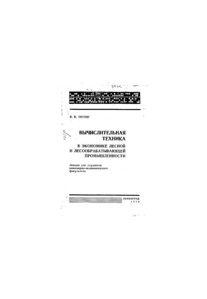Computational Engineering in the Economics of the Forest and Timber Industries
