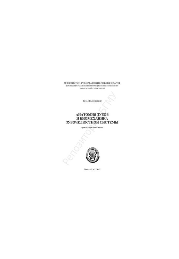 Анатомия зубов и биомеханика зубочелюстной системы