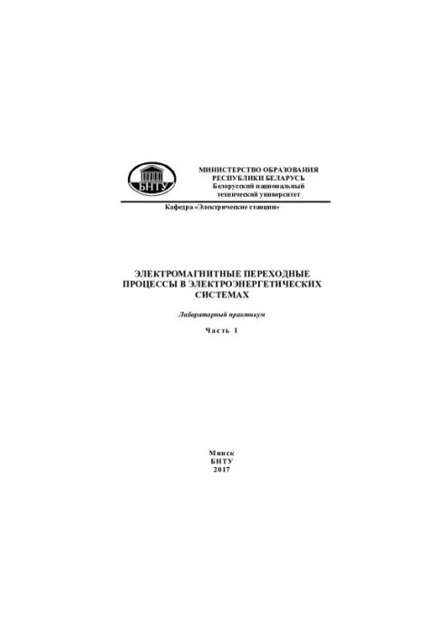 Electromagnetic transition processes in electric power systems. Ch. 1. Substitution schemes