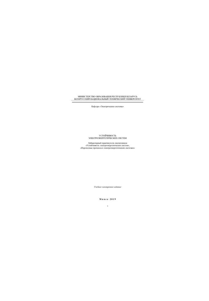 Sustainability of electric power systems