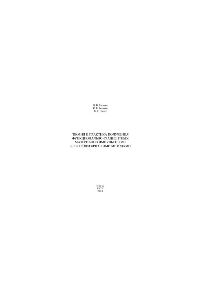 Theory and practice of obtaining functional-gradient materials by pulsed electrophysical methods
