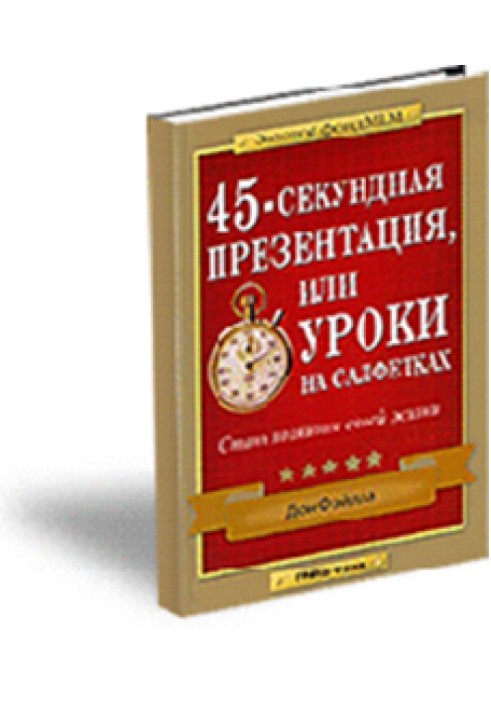 45-секундная презентация или уроки на салфетках