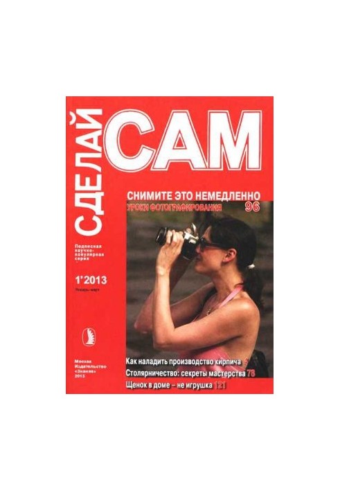 Снимите это немедленно. Как наладить производство кирпича... ("Сделай сам" №1∙2013)