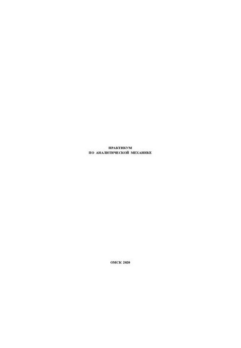 Workshop on Analytical Mechanics