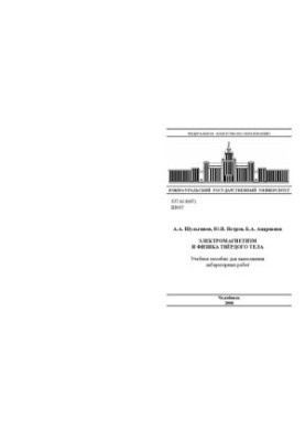 Electromagnetism and Solid State Physics