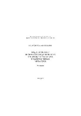 Моделирование физических и химических превращений в микро- и наночастицах металлов. Монография