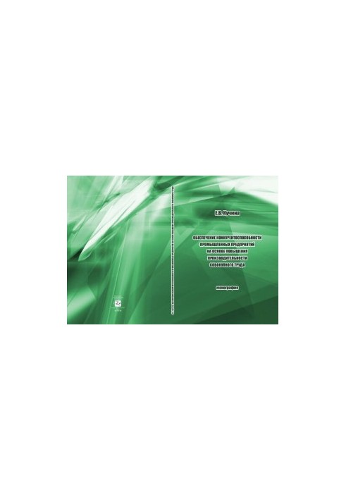 Ensuring the competitiveness of industrial enterprises by increasing the productivity of total labor: monograph