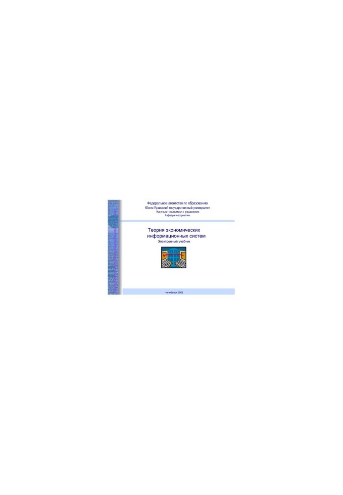 Theory of Economic Information Systems