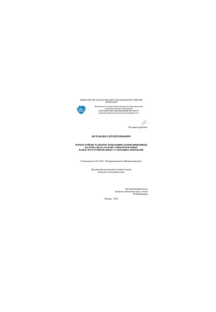 TERM-REACHING RADIO-PROOF COMPOSITION MATERIALS BASED ON TOC-PRODUCTED NANO-RUCTURED CARBON COVERS