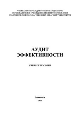 Аудит ефективності: навчальний посібник