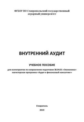Внутрішній аудит: навчальний посібник