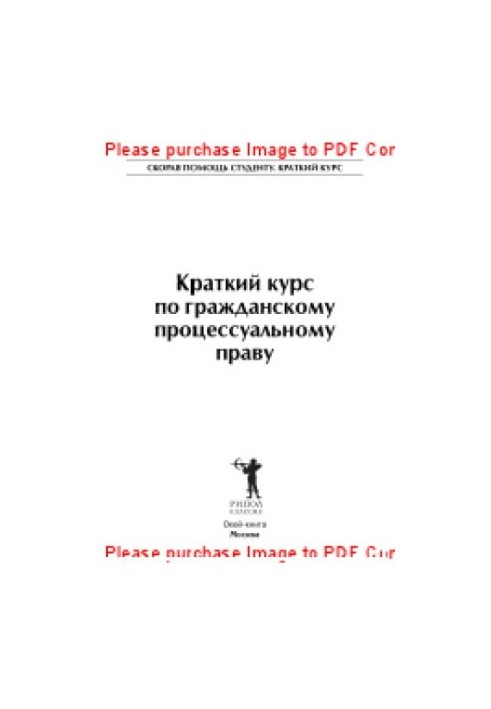Краткий курс по гражданскому процессуальному праву