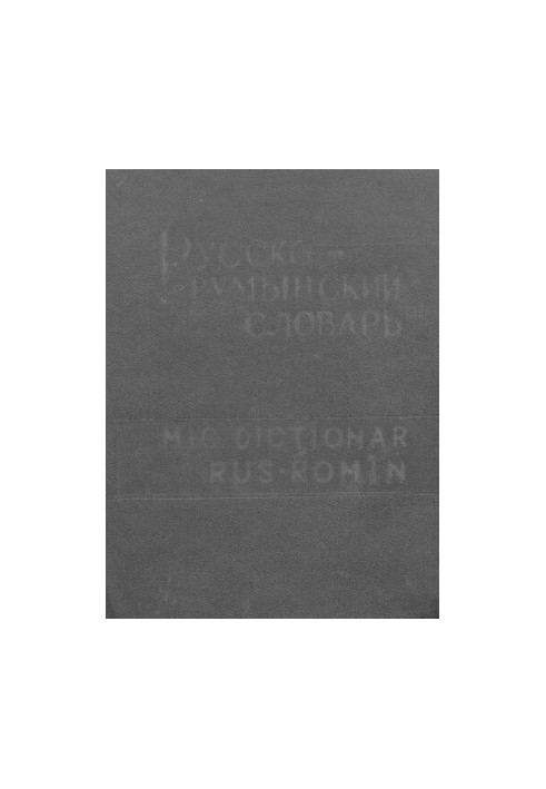 Карманный русско-румынский словарь