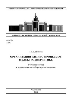 Organization of business processes in the electric power industry
