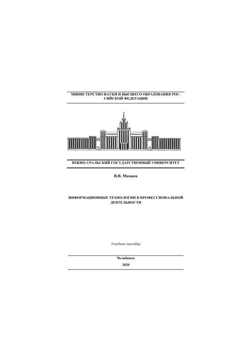 Information technology in professional activities
