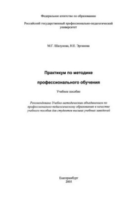 Практикум по методике профессионального обучения : учебное пособие