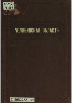 Chelyabinsk region: (a brief statistical-economic reference)