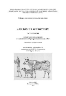 Анатомия животных. Остеология: методические рекомендации