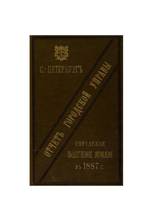 Отчет городской управы за 1887 г.