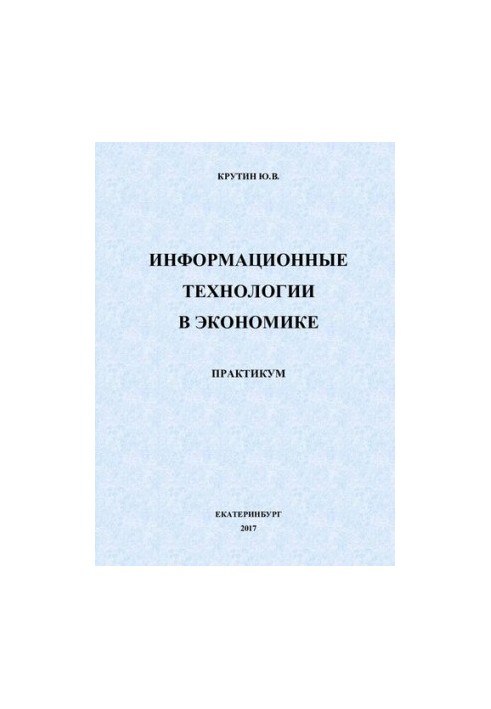 Информационные технологии в экономике : практикум