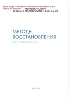 Методы восстановления. Учебно-методическое пособие